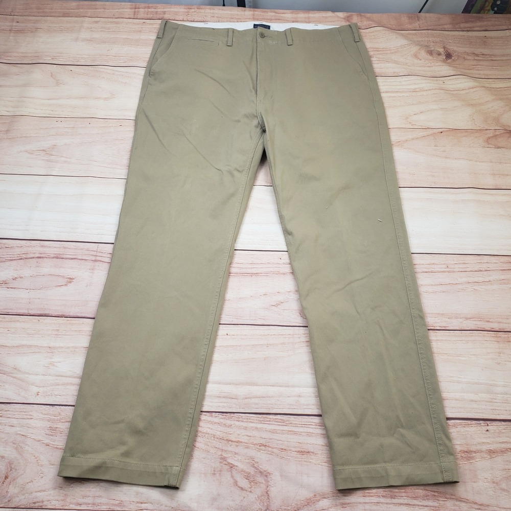 Levi Strauss & Co Mens Khaki Tan Stretch Chino Pants W38 L32 52163-0004